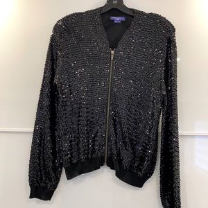 Black Sequenced Sweater